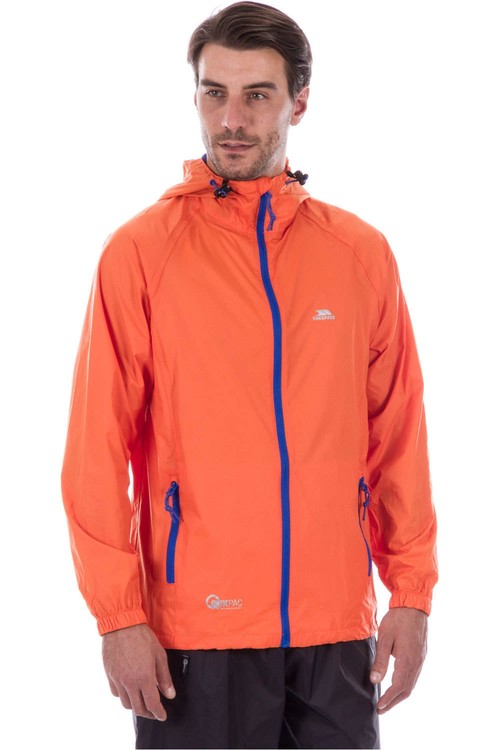 TRESPASS QIKPAC JACKET - UNISEX PACKAWAY JKT naranja
