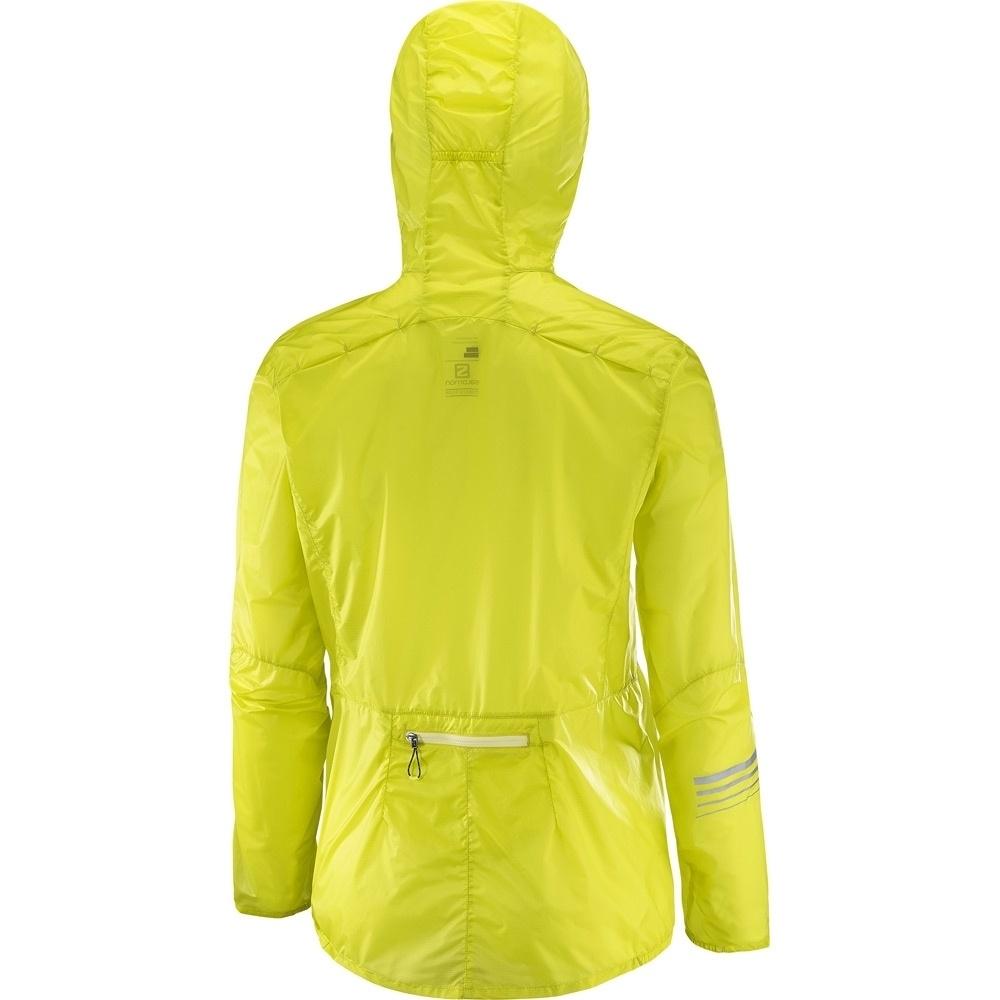 Salomon CHAQUETA RUNNING MUJER Salomon LIGHTNING WIND HOODIE W vista trasera Salomon CHAQUETA RUNNING MUJER Salomon LIGHTNING WIND HOODIE W vista trasera