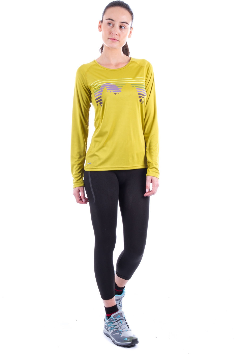 Neak Peak camiseta montaña manga larga mujer Neak Peak T-AVIRE vista detalle Neak Peak camiseta montaña manga larga mujer Neak Peak T-AVIRE vista detalle