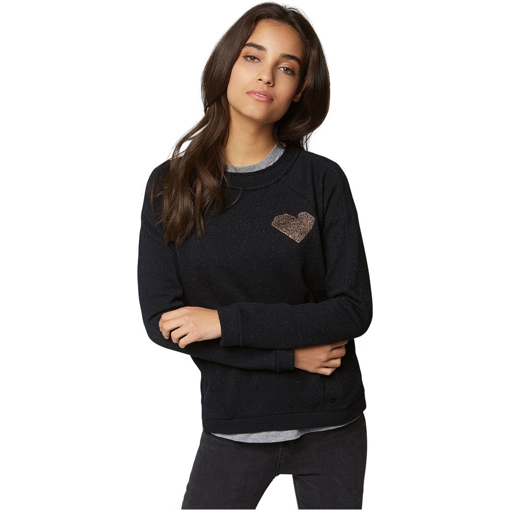 Bench sudadera mujer Bench GLITTER JUMPER WITH BADGE 03 Bench sudadera mujer Bench GLITTER JUMPER WITH BADGE 03