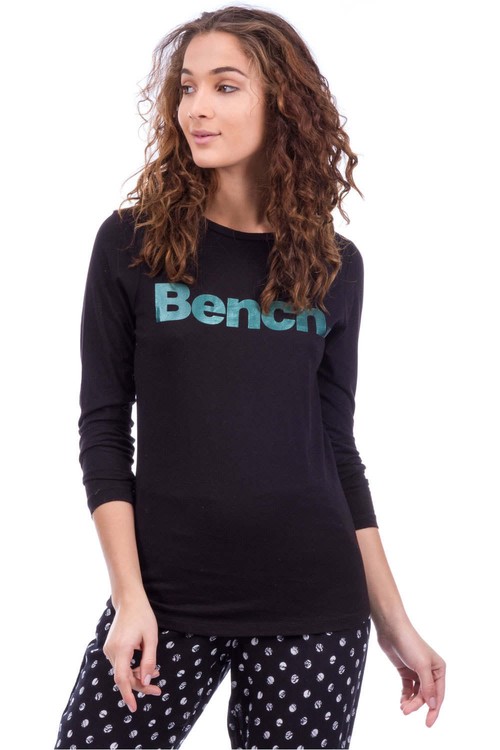BENCH LOGO LONGSLEEVE negro