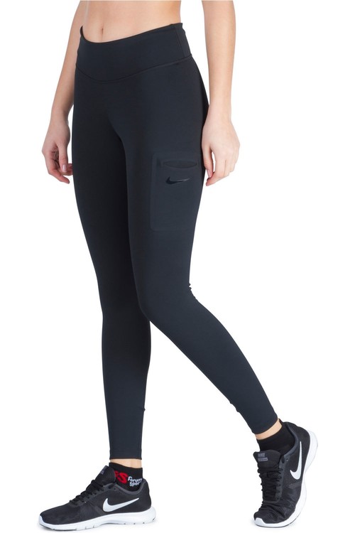 NIKE W NK PWR HPR TGHT negro