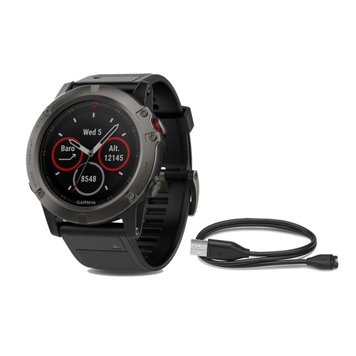GARMIN FENIX 5X ZAFIRO GRIS CORREA NEGRA gris