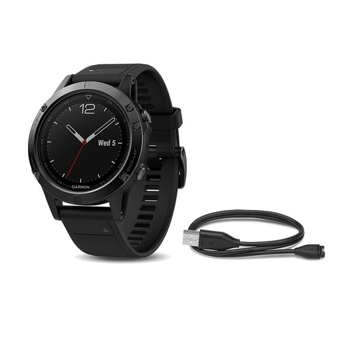 GARMIN FENIX 5 ZAFIRO NEGRO CORREA NEGRA