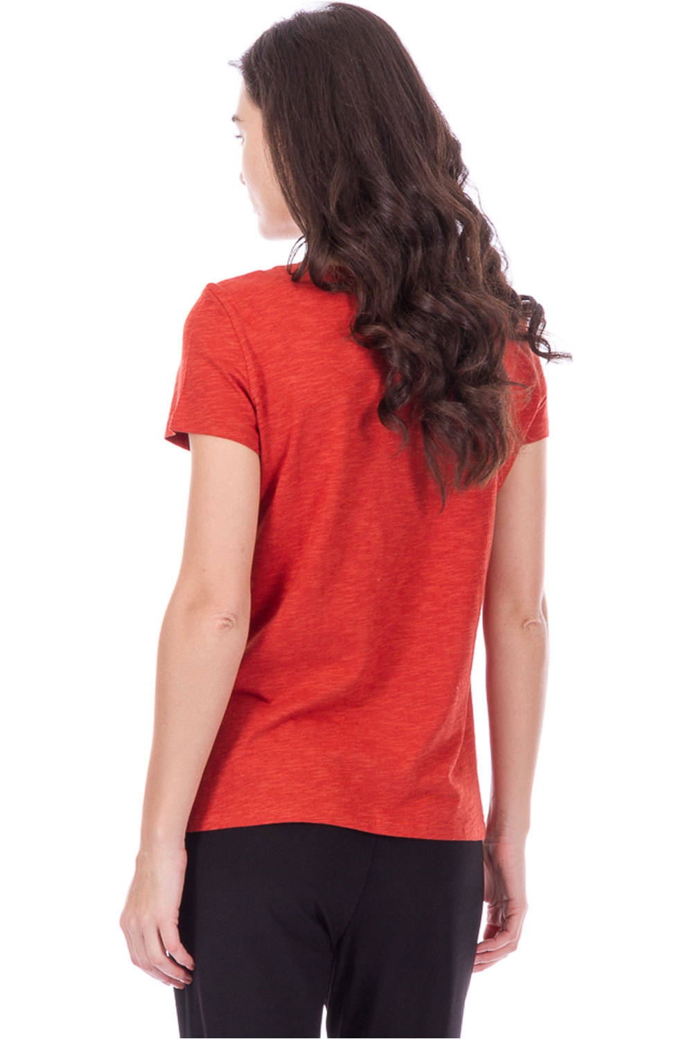 Esprit camiseta manga corta mujer Esprit Ruffle T solid vista trasera Esprit camiseta manga corta mujer Esprit Ruffle T solid vista trasera
