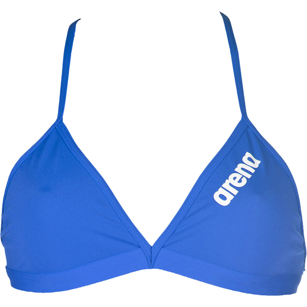 Arena parte de arriba bikini Arena SOLID TIE BACK TOP AZ vista frontal Arena parte de arriba bikini Arena SOLID TIE BACK TOP AZ vista frontal