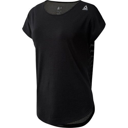 REEBOK WOR MESH TEE negro