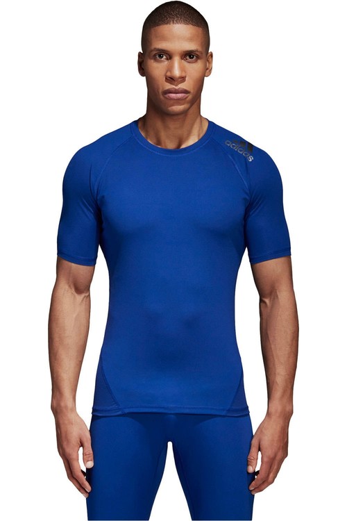 ADIDAS ALPHASKIN SPRT TEE SS AZ azul