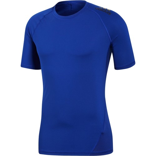 ADIDAS ALPHASKIN SPRT TEE SS AZ azul