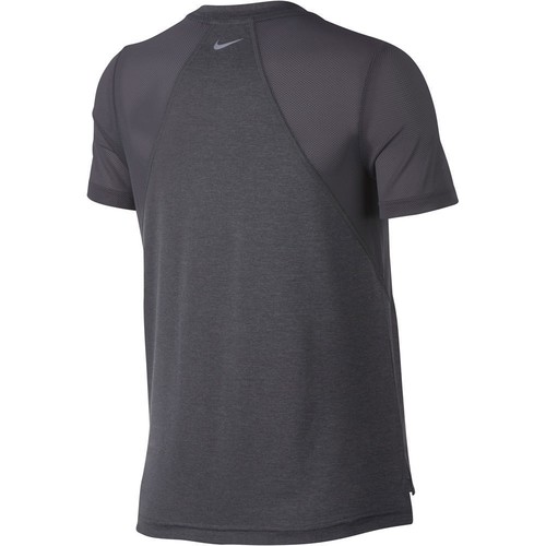 NIKE W NK MILER TOP SS gris