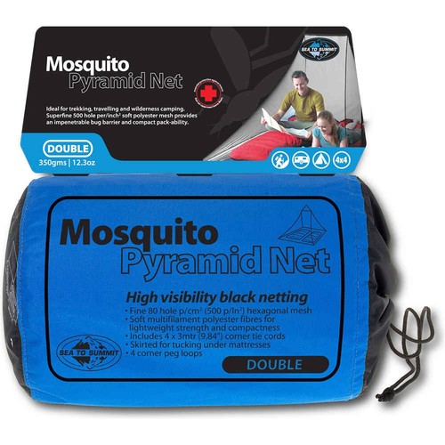 SEATOSUMMIT MOSQUITO PYR NET DOBLE negro