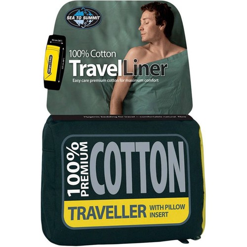 SEATOSUMMIT PREM COTT TRAV PILLOW azul