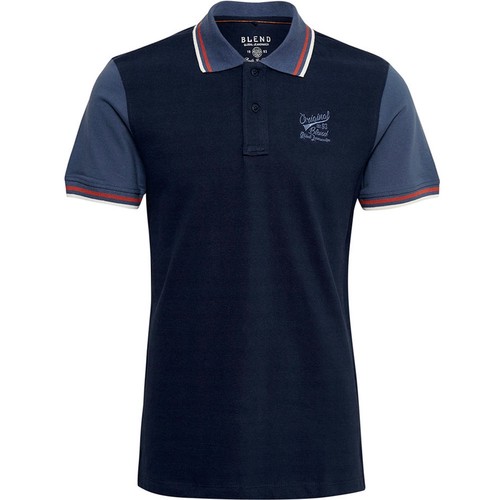 BLEND POLO SHIRT BANAN azul