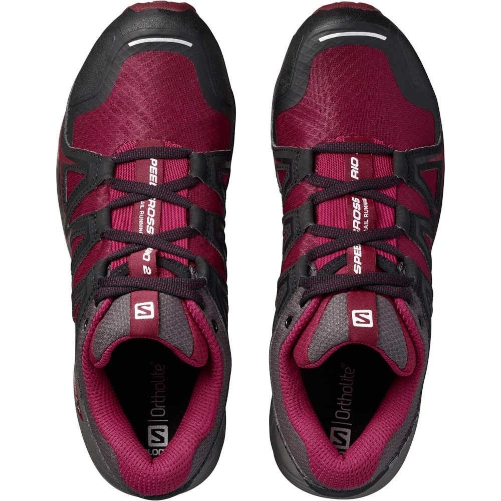 Salomon zapatillas trail mujer Salomon SPEEDCROSS VARIO 2 W GN vista trasera Salomon zapatillas trail mujer Salomon SPEEDCROSS VARIO 2 W GN vista trasera