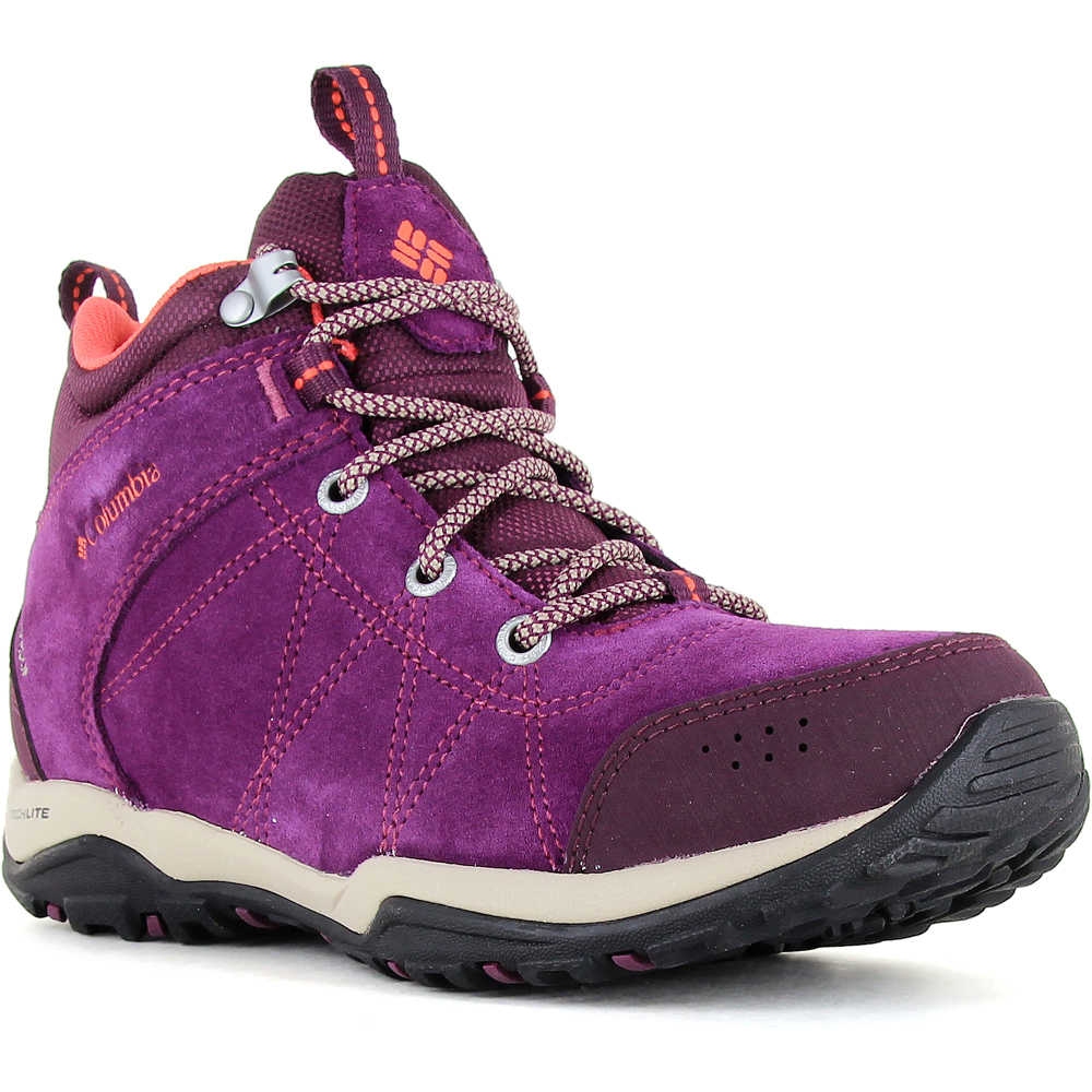 Columbia bota trekking mujer Columbia FIRE VENTURE MID WATERPROOF vista superior Columbia bota trekking mujer Columbia FIRE VENTURE MID WATERPROOF vista superior