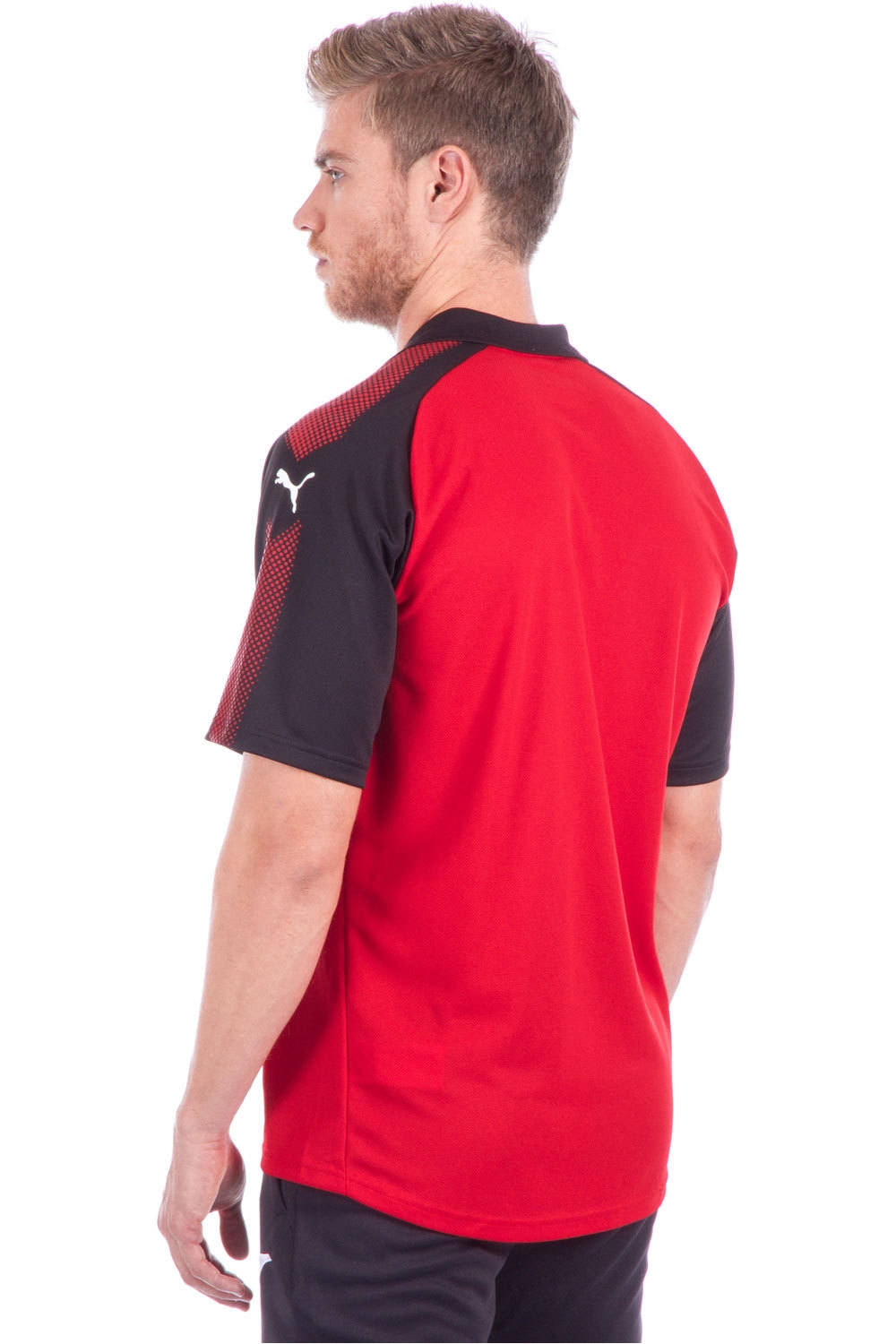 Eibar camiseta de fútbol oficiales Eibar EIBAR 18 POLO RO vista trasera Eibar camiseta de fútbol oficiales Eibar EIBAR 18 POLO RO vista trasera