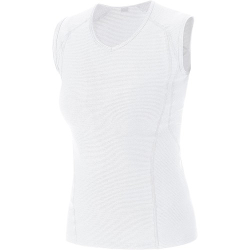 GORE M WMN BL SLEEVELESS SHIRT blanco