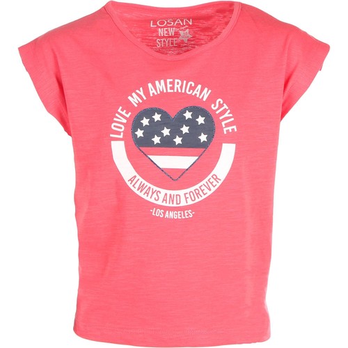 LOSAN CAMISETA CORAZON rosa