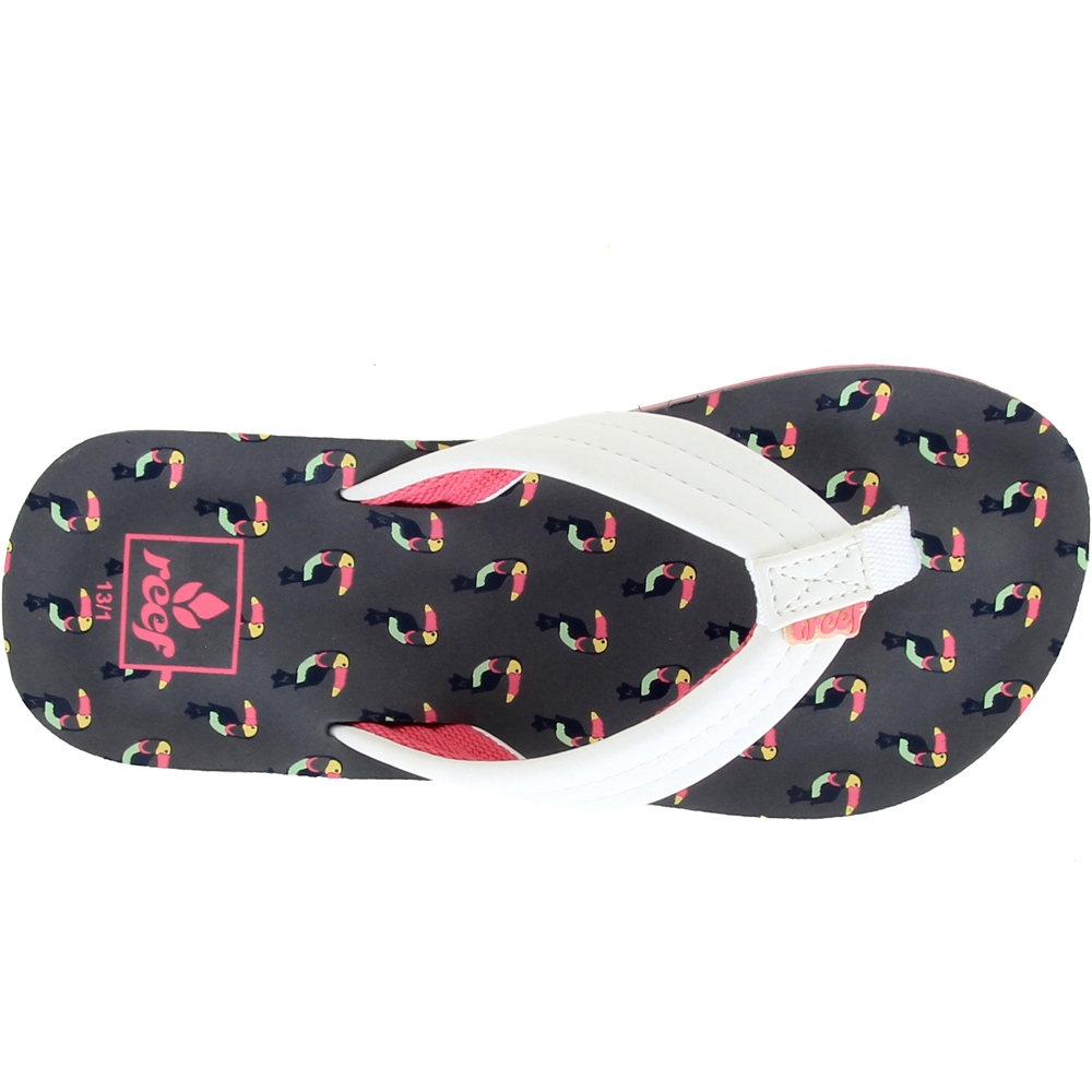 Reef chanclas niño Reef LITTLE AHI TUCANS vista superior Reef chanclas niño Reef LITTLE AHI TUCANS vista superior