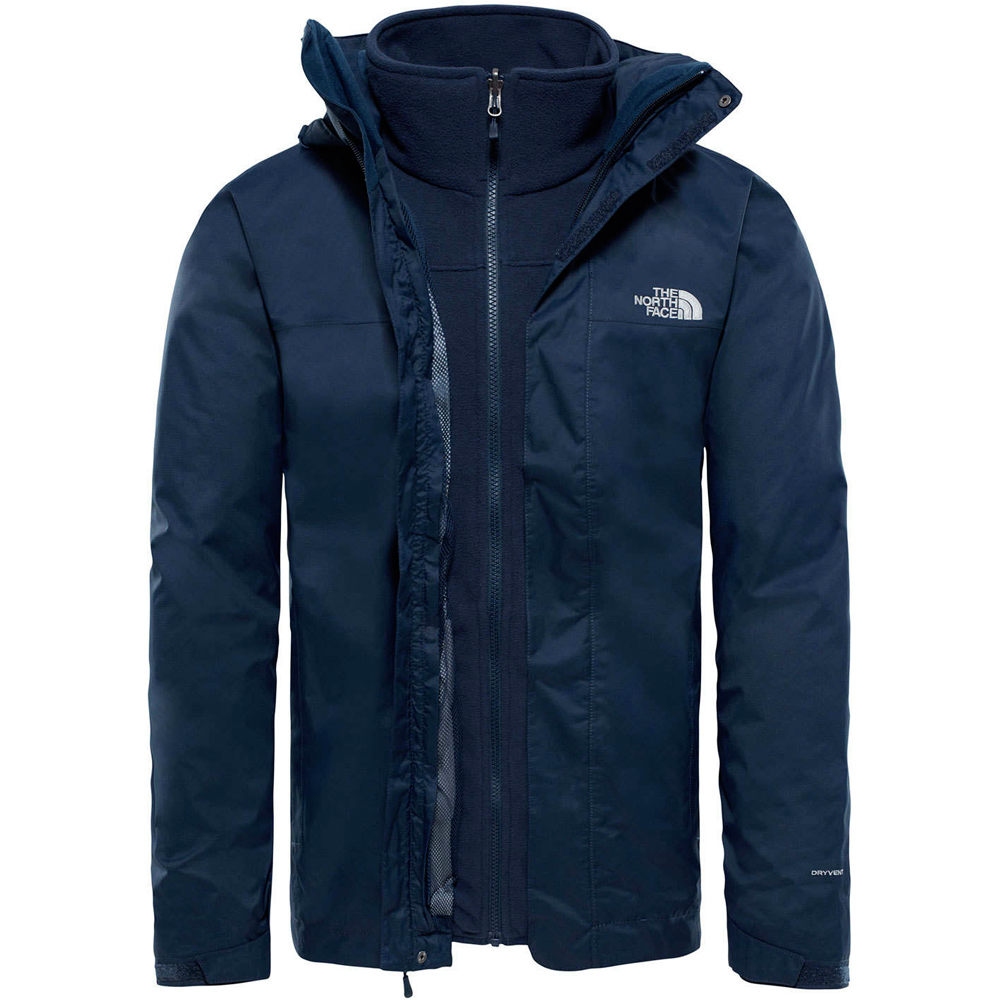 The North Face chaqueta impermeable insulada hombre The North Face M EVOLVE II TRICLIMATE JACKET vista trasera The North Face chaqueta impermeable insulada hombre The North Face M EVOLVE II TRICLIMATE JACKET vista trasera