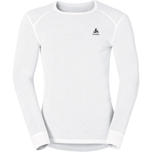 ODLO SHIRT L/S CREW NECK WARM blanco