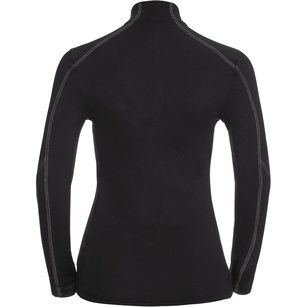 Odlo forro polar mujer Odlo Stand-up collar l/s 1/2 zip SILLIAN vista trasera Odlo forro polar mujer Odlo Stand-up collar l/s 1/2 zip SILLIAN vista trasera