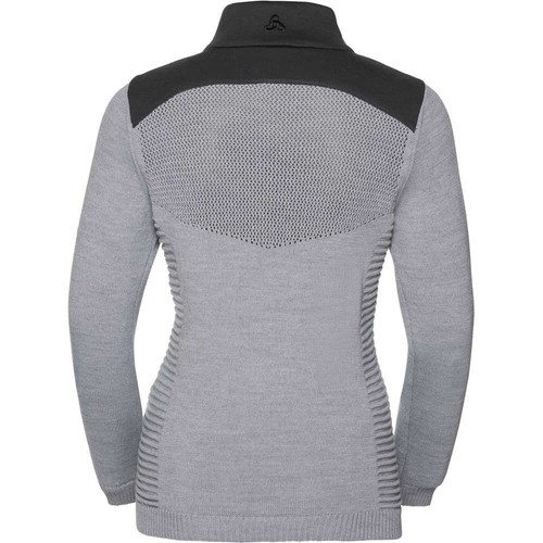 ODLO MIDLAYER 1/2 ZIP X POD HYBRID GR gris
