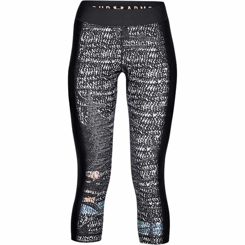 UNDER ARMOUR UA HG PRINT ARMOUR CAPRI negro