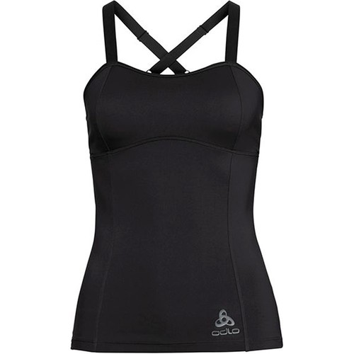 ODLO SINGLET WITH INTEGRATED TOP JACKIE negro