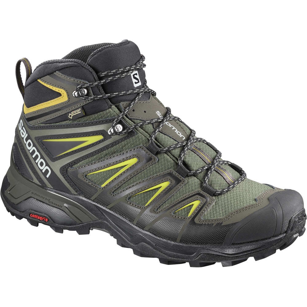 Salomon bota trekking hombre Salomon X ULTRA 3 MID GTX lateral exterior Salomon bota trekking hombre Salomon X ULTRA 3 MID GTX lateral exterior