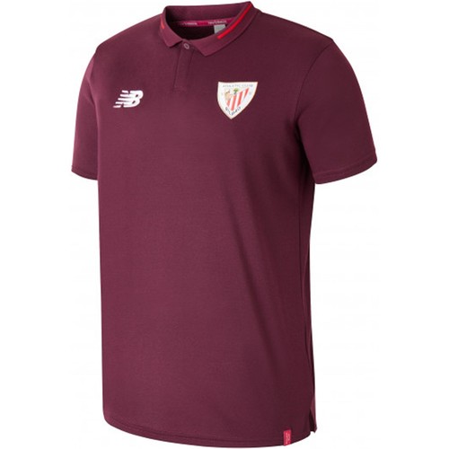 NEW BALANCE ATHL.BILBAO 19 POLO MC rojo