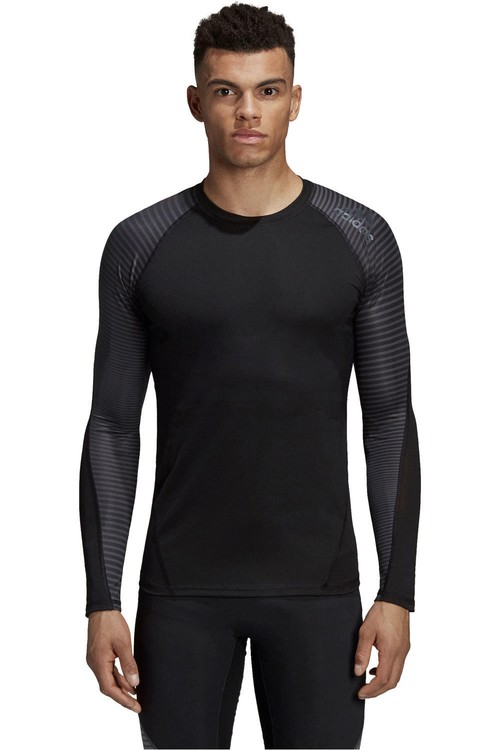 ADIDAS ALPHASKIN SPORT LS TEE negro