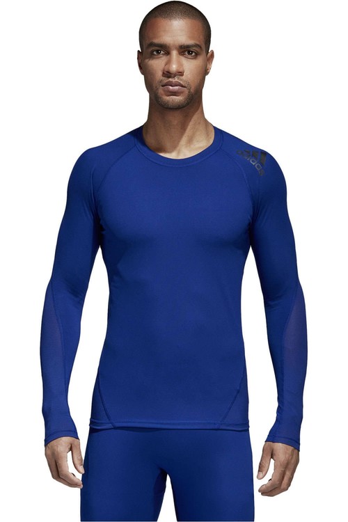 ADIDAS ALPHASKIN SPRT TEE LS AZ azul