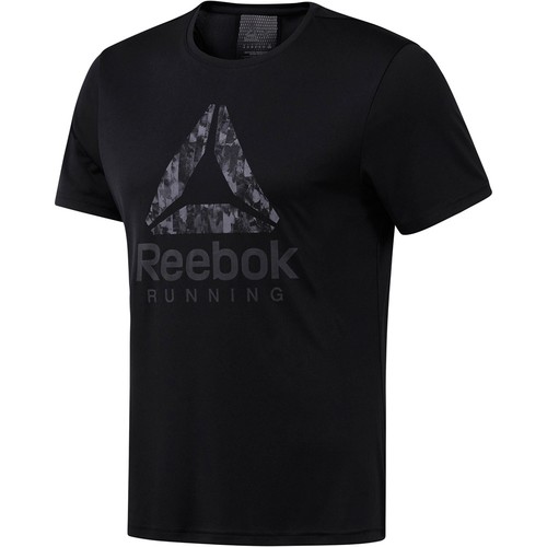 REEBOK RUN GRAPHIC TEE negro