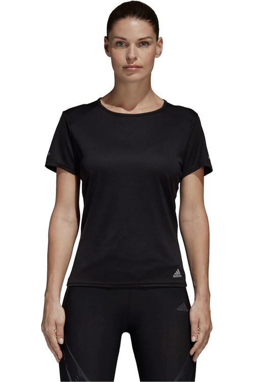 ADIDAS RUN TEE W negro