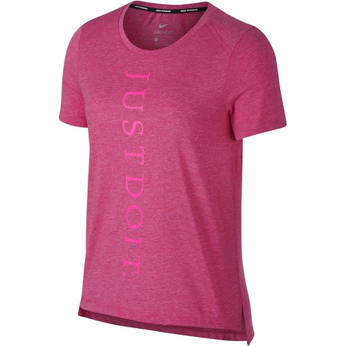 NIKE W NK MILER TOP SS JDI rosa