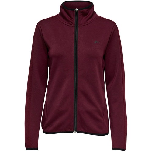 ONLY ONPDAN ZIP SWEAT rojo