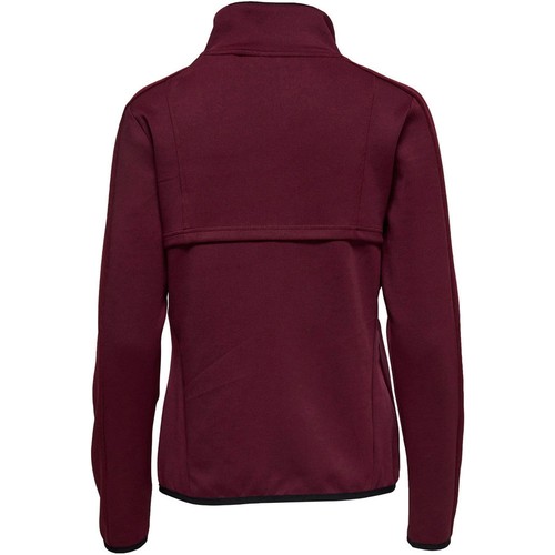 ONLY ONPDAN ZIP SWEAT rojo