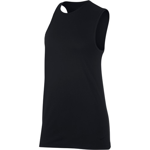 NIKE W NK TOP SLVLS negro