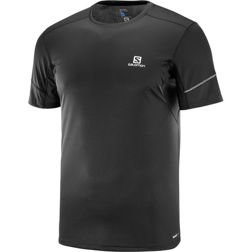 SALOMON AGILE SS TEE M negro