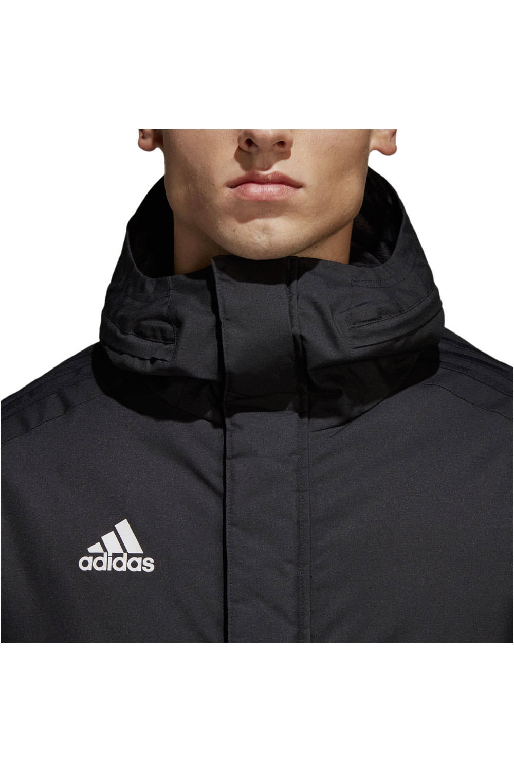 adidas chubasqueros y chaquetones entrenamiento fútbol Adidas JKT18 STD PARKA vista detalle adidas chubasqueros y chaquetones entrenamiento fútbol Adidas JKT18 STD PARKA vista detalle