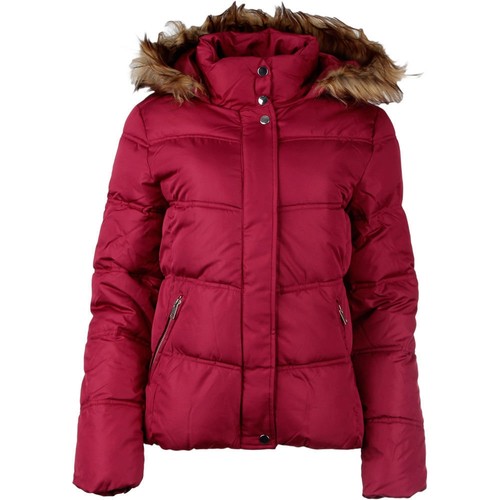 JAQUELINE DE YONG JDYELENA PADDED HOOD JACKET OTW CDI rojo