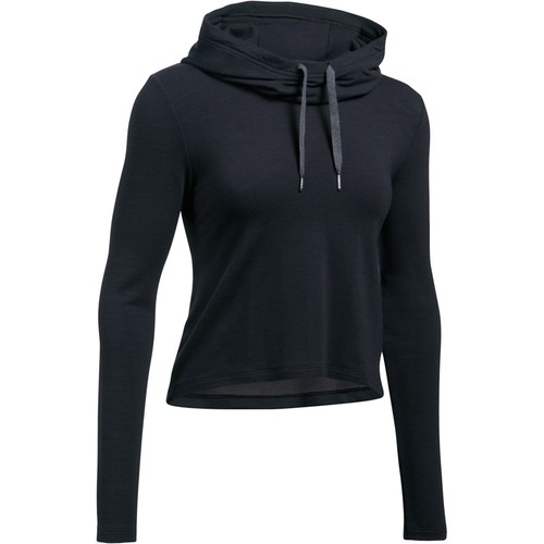 UNDER ARMOUR PLUSH TERRY HOODIE-BLK/BLK/TNL negro