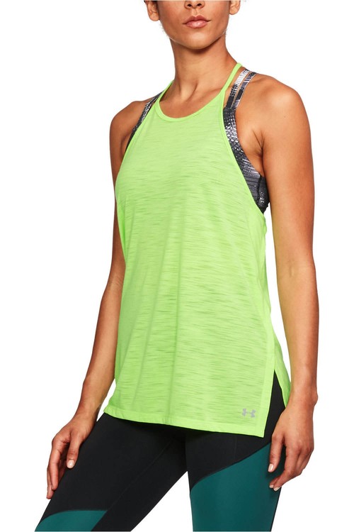 UNDER ARMOUR THREADBORNE FASHION TANK-QLE//STL amarillo