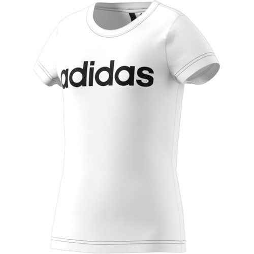 ADIDAS YG LINEAR TEE blanco