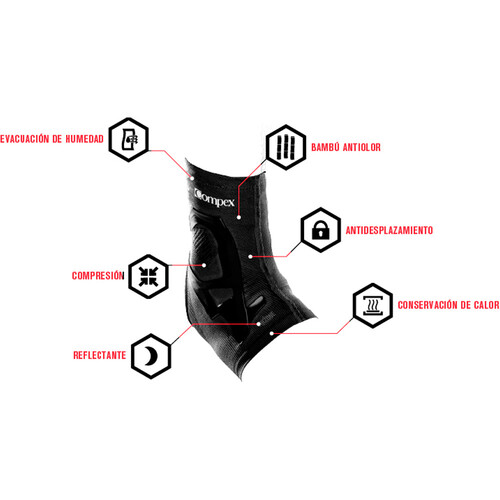 COMPEX TRIZONE ANKLE negro