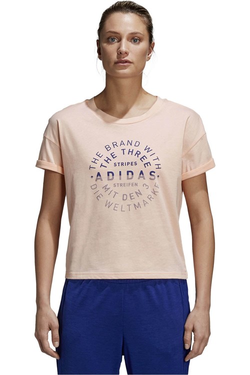 ADIDAS EMBLEM TEE rosa