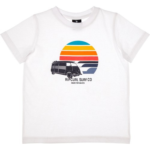 RIP CURL VAN BOARD SS TEE blanco