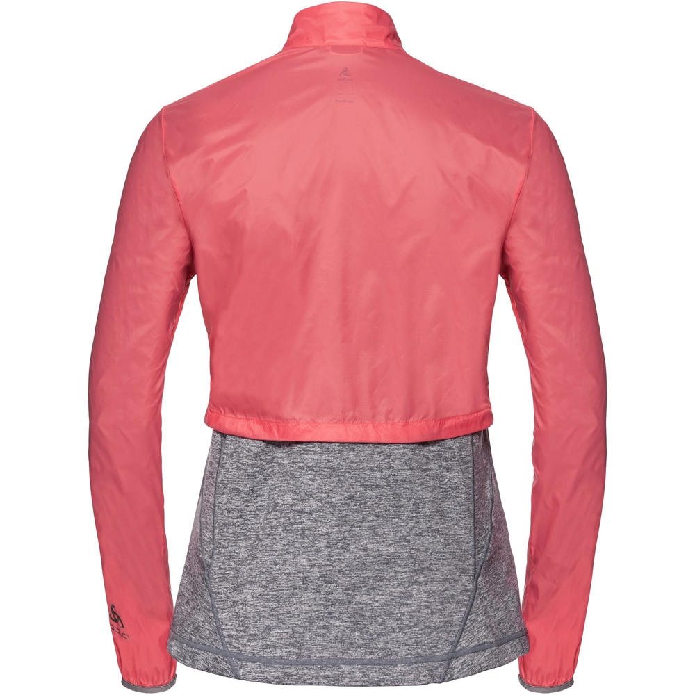 Odlo forro polar mujer Odlo Midlayer full zip KUMANO ACTIVE CONVERT vista trasera Odlo forro polar mujer Odlo Midlayer full zip KUMANO ACTIVE CONVERT vista trasera
