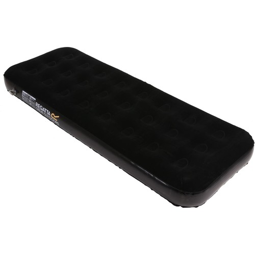 REGATTA FLOCK AIRBED SGL negro